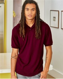 Hanes 054X Men's EcoSmart® Jersey Polo – 5.2 oz. 50/50 Cotton/Polyester 20 Singles | EcoSmart® Jersey | Welt Collar & Ribbed Cuffs