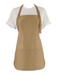 Liberty Bags 5507 Adjustable Neck Strap Apron – 9 oz./yd², 70% polyester / 30% cotton heavy twill | Standard bib sizing