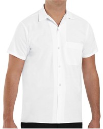 Chef Designs 5010 Button-Front Cook Shirt - 65/35 Poly/Cotton Poplin Short-Sleeve Cook Shirt with Chest Pocket | S-4XL