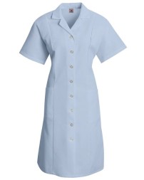 Red Kap DP23 Women's Short Sleeve Dress – 5 oz. 80/20 Poly/Cotton Poplin, Princess Seams | XS–4XL