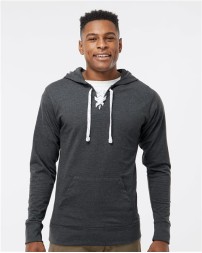 J. America 8231 Unisex Jersey Sport Lace Hooded Pullover – 6.5 oz. Unisex Hooded pullover | S–3XL