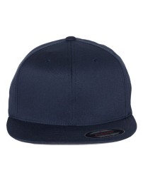 Flexfit 6297F Pro-Baseball On Field Cap – 63/34/3 Polyester/Cotton/PU Spandex | Structured Six-Panel High-Profile | Flat Bill | Silver Undervisor | Sewn Eyelets