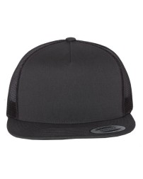 YP Classics 6006 Classic Five-Panel Trucker Cap – Polyester/Cotton Twill Front | Flat Bill Snapback