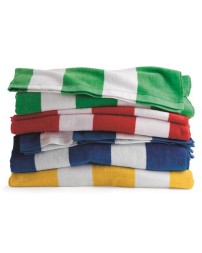 Carmel Towel Company C3060S Cabana Stripe Velour Beach Towel – 100% Cotton Velour Fiber-Reactive Striped Towel | 30” x 60”