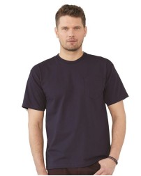 Bayside 5070 Unisex USA-Made Midweight Pocket T-Shirt – 5.4 oz. 100% Cotton Pocket Tee with 1
