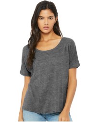 BELLA CANVAS 8816 Women's Slouchy Tee – 3.7 oz. 65/35 Poly/Viscose Women's Scoop-Neck Slouchy Short-Sleeve Tee | Multiple Fabric Variations by Color