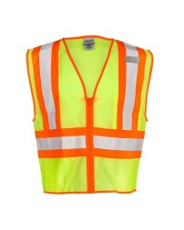 Kishigo 1055-1056 Unisex Ultra-Cool Contrasting Mesh Work Vest – Unisex safety vest | S–5XL | ANSI/ISEA 107-2015 / 2020 Type R Class 2
