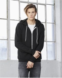 BELLA + CANVAS 3739 Unisex Sponge Fleece Full-Zip Hoodie Sweatshirt – 8 oz. 52/48 Airlume Cotton/Poly Sponge Fleece Full-Zip Hoodie | XS–3XL