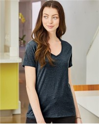 Hanes S04V Women's Perfect-T V-Neck T-Shirt – 4.5 oz. US Grown Ring-Spun Cotton Women's V-Neck | XS–3XL