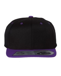 Flexfit 110F 110® Snapback Cap – 83/15/2 Acrylic/Wool/PU Spandex | Structured Six-Panel High-Profile | Flat Bill | Flexfit® Tech + Snapback | Moisture-Wicking Sweatband