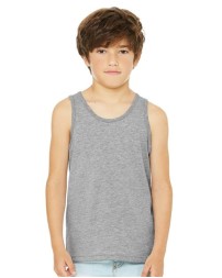 BELLA + CANVAS 3480Y Youth Jersey Tank – 4.2 oz. 100% Airlume Cotton Retail-Fit Youth Tank Top