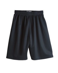 C2 Sport 5209 Youth Mesh Shorts – 3.8 oz. 100% Polyester Mesh + Solid Tricot Liner | No Drawcord | Covered Elastic Waistband