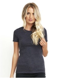 Next Level 6610 Women's CVC T-Shirt – 4.3 oz. 60/40 Combed Cotton/Poly Women's CVC Crew Tee | XS–3XL