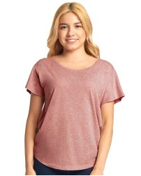 Next Level 6760 Women's Triblend Dolman T-Shirt – 4.3 oz. 50/25/25 Poly/Cotton/Rayon Women's Dolman Scoop Tee | XS–3XL