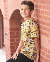 Badger 2180 Youth Digital Camo T-Shirt – 100% Sublimated Polyester Moisture-Management/Antimicrobial Youth Performance Tee with Digital Camo Print | XS–XL