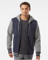 Independent Trading Co. IND45UVZ Unisex Heavyweight Varsity Full-Zip Hooded Sweatshirt – 10 oz. Unisex Full-zip hoodie | XS–3XL