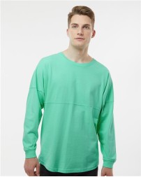 J. America 8229 Unisex Game Day Jersey Long Sleeve T-Shirt – 6.5 oz. Unisex Long-sleeve T-shirt | XS–2XL