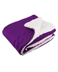 Alpine Fleece 8712 Micro Mink Sherpa Blanket – 100% Polyester Reversible Throw with 15