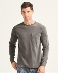 Comfort Colors 4410 Garment-Dyed Heavyweight Long Sleeve Pocket T-Shirt – Unisex 6.1 oz. Cotton | S–3XL