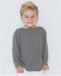 Rabbit Skins 3302 Toddler Fine Jersey Long Sleeve T-Shirt – 4.5 oz. 100% CRSC Cotton 30 Singles | 2T–5/6