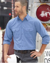 Red Kap SY50 Men's Ripstop Long Sleeve Shirt – 4.25 oz. 65/35 Poly/Cotton Ripstop Work Shirt | S–3XL