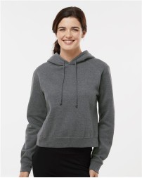 Badger 1261 Women's Crop Hooded Sweatshirt – 9.5 oz. 60/40 Ring-Spun Cotton/Polyester Crop Hoodie | XS–2XL