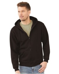 Bayside 900 Unisex USA-Made Full-Zip Hooded Sweatshirt – 9.5 oz. 80/20 Cotton/Poly Full-Zip with Split Pouch Pocket | S–5XL