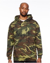 Code Five 3969 Unisex Camo Fleece Hoodie - 7.5 oz. 60/40 Cotton/Poly Printed Fleece Pullover Hoodie | S-3XL