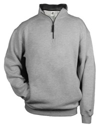 Badger 1286 Men's Quarter-Zip Sweatshirt – 9.5 oz. 60/40 Ring-Spun Cotton/Polyester with Spandex Rib Collar | XS–4XL
