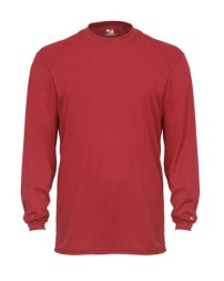 Badger 2104 Youth B-Core Long Sleeve T-Shirt – 3.5 oz. 100% Polyester Moisture-Management/Antimicrobial Youth Performance Long Sleeve Tee | XS–XL
