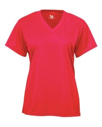 Badger 2162 Youth B-Core V-Neck T-Shirt – 3.5 oz. 100% Polyester Moisture-Management Youth V-Neck Performance Tee | XS–XL
