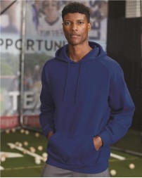 C2 Sport 5500 Men's Hooded Sweatshirt – 8 oz. 60/40 Ring-Spun Cotton/Polyester | Pouch Pocket | Spandex Rib Knit Cuffs | XS–4XL