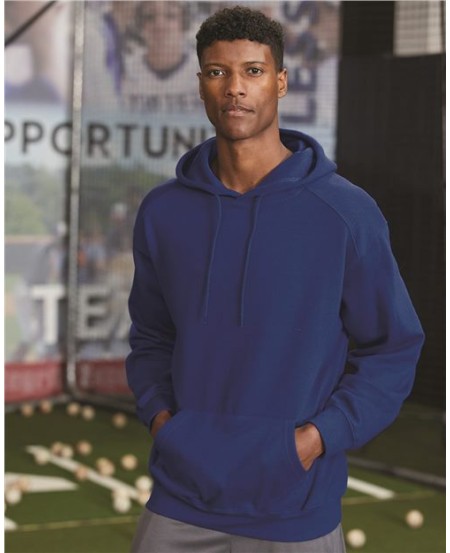 C2 Sport 5500 Men's Hooded Sweatshirt – 8 oz. 60/40 Ring-Spun Cotton/Polyester | Pouch Pocket | Spandex Rib Knit Cuffs | XS–4XL