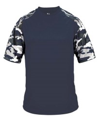Badger 4141 Men's Camo Sport T-Shirt – 3.5 oz. 100% Polyester Sublimated Camo Panel Tee | XS–4XL