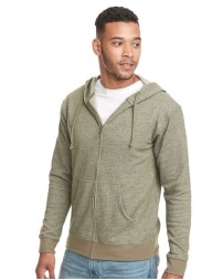 Next Level 9600 Unisex Pacifica Full-Zip Hoodie Sweatshirt – 7.4 oz. 52/48 Cotton/Poly Denim-Inspired Fleece Full-Zip | XS–3XL