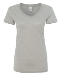 J. America 8136 Women’s Glitter V-Neck T-Shirt – 3.2 oz. Women’s Short-sleeve T-shirt | XS–3XL