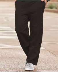 JERZEES 974MPR Unisex NuBlend Open-Bottom Sweatpants with Pockets – 8 oz. Unisex sweatpants | L–3XL (limited — closeout)