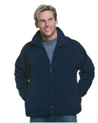 Bayside 1130 Men's USA-Made Full-Zip Fleece Jacket – 12.5 oz. 100% Polyester Anti-Pilling Fleece Jacket | L–4XL