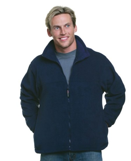 Bayside 1130 Men's USA-Made Full-Zip Fleece Jacket – 12.5 oz. 100% Polyester Anti-Pilling Fleece Jacket | L–4XL