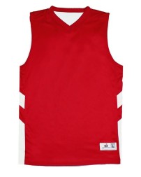 Badger 2566 Youth B-Pivot Reversible Tank Top – 100% Polyester Moisture-Management/Antimicrobial Reversible V-Neck Youth Athletic Tank | XS–XL