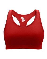 Badger 2636 Girls' B-Sport Bra Top – Youth 90/10 Poly/Spandex Racerback Athletic Top | XS–XL