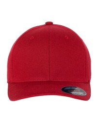 Flexfit 5001 V-Flexfit® Cotton Twill Cap – 98/2 Cotton Twill/PU Spandex | Structured Six-Panel Mid-Profile | Permacurv® Silver Undervisor | 8-Row Stitching | Fitted S/M L/XL