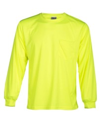 Kishigo 9122-9123 Unisex Microfiber Polyester Long Sleeve T-Shirt – Unisex Long-Sleeve Hi-Vis T-Shirt | M–5XL