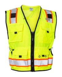 Kishigo S5000-5001 Unisex Professional Surveyors Vest – Unisex Surveyors Vest | S–5XL | ANSI/ISEA 107-2015/2020 Type R Class 2