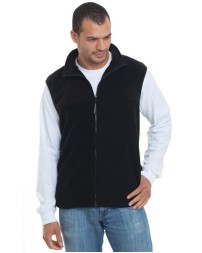 Bayside 1120 Men's USA-Made Full-Zip Fleece Vest – 12.5 oz. 100% Spun Polyester Anti-Piling Fleece Vest | S–4XL