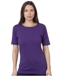 Bayside 3300 Women's USA-Made Scoop Neck T-Shirt – 6.1 oz. 100% Cotton Full-Cut Scoop Neck Tee | S–2XL