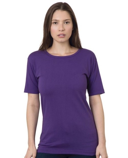 Bayside 3300 Women's USA-Made Scoop Neck T-Shirt – 6.1 oz. 100% Cotton Full-Cut Scoop Neck Tee | S–2XL