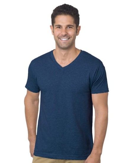 Bayside 5025 Unisex USA-Made V-Neck T-Shirt – 4.2 oz. 100% Combed Ring-Spun Cotton V-Neck Fine Jersey | S–2XL