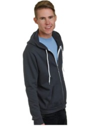 Bayside 875 Unisex USA-Made Full-Zip Fleece Hooded Sweatshirt – 7 oz. 50/50 Cotton/Poly Lightweight Full-Zip Hoodie | S–5XL
