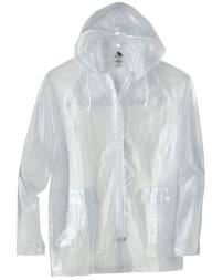 Augusta Sportswear 3160 Men's Clear Hooded Rain Jacket – 100% PVC Waterproof with Detachable Hood | S–2XL